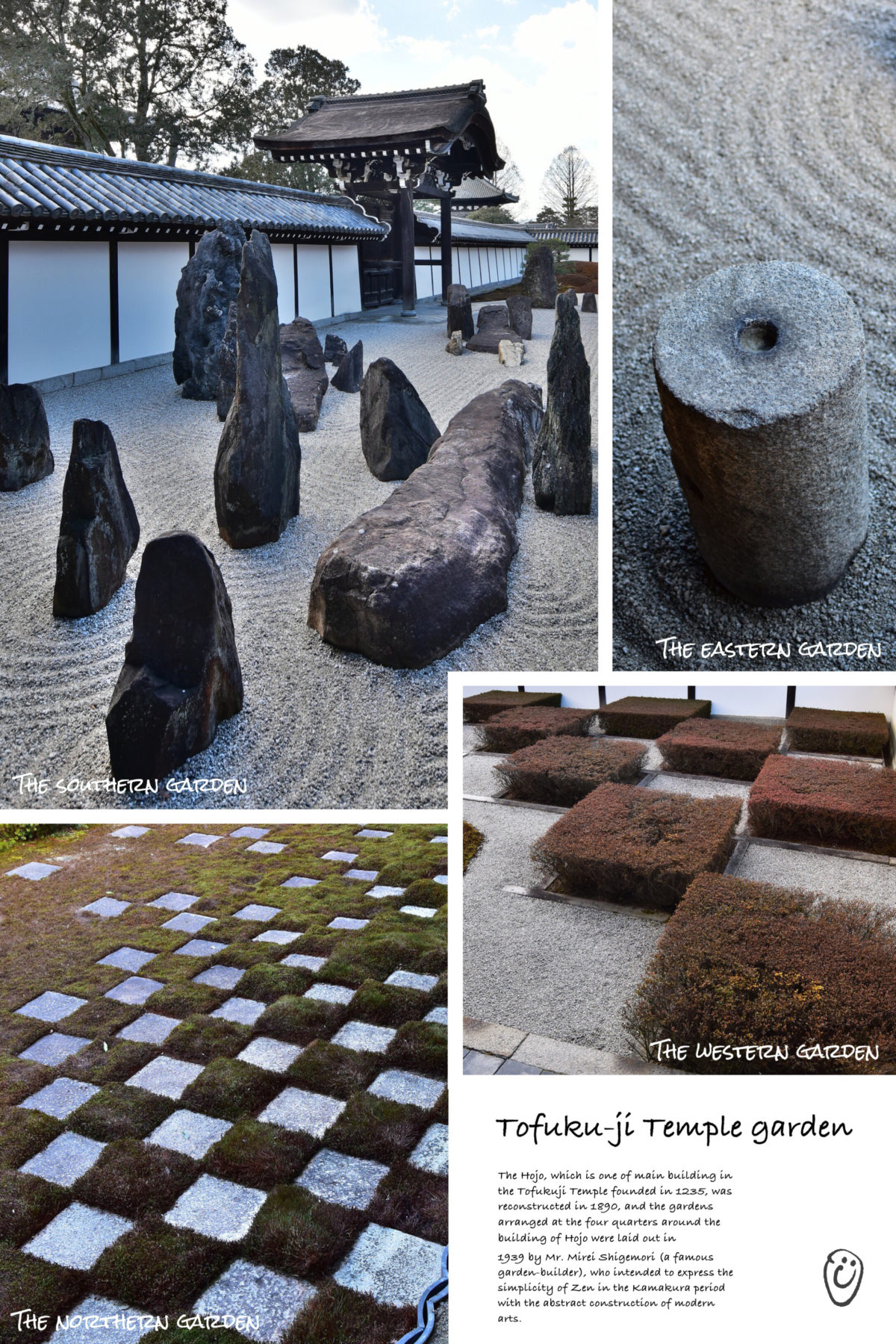 京都 東福寺 エコモダンな枯山水 八相の庭 と癒しの 写仏体験 Smile Log